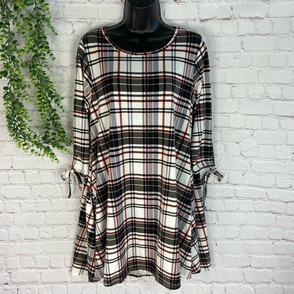 𝅺APPAREL Love Plaid Dress M